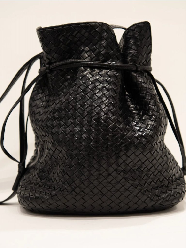Bottega Veneta Intrecciato Woven Leather Shoulder Bag Vintage